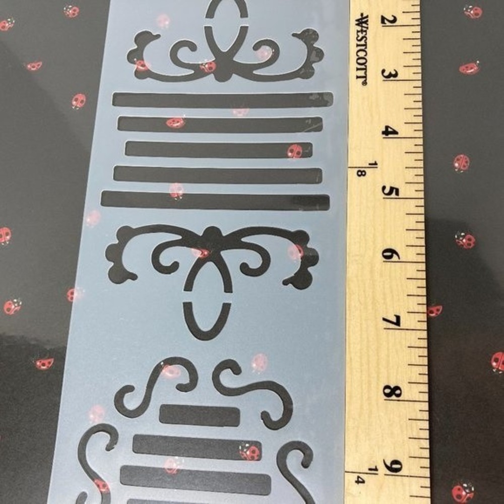 Miss Elizabeth's Scroll Journaling Stencil